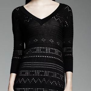 Catherine Malandrino for DesigNation Pointelle Sweaterdress Set  Size L.  NWT
